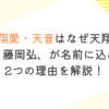 天翔愛・天音はなぜ天翔？父・藤岡弘、が名前に込めた2つの理由を解説！