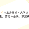 風吹ケイの出身高校・大学はどこ？学歴や本名、芸名の由来、家族構成を調査